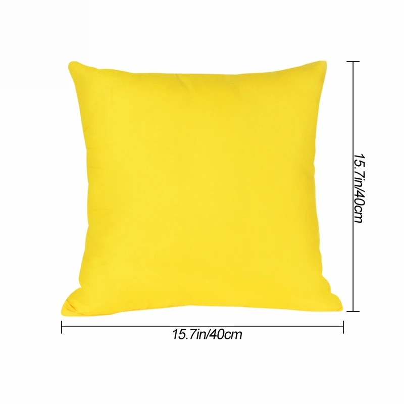 1 шт. яркие одноцветные наволочки декоративная наволочка чехол подушки сиденья