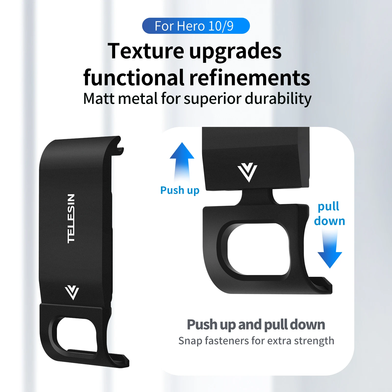 Мини-сумка TELESIN для хранения Hero 10 9 Полуоткрытая быстросъемная сумка 2 шт. боковая
