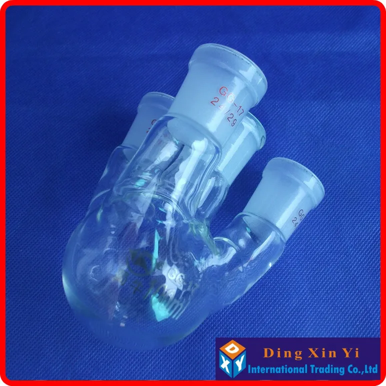 100ml 24/29 four necks round-bottom flask Flask round bottom with short neck standard ground mouth |