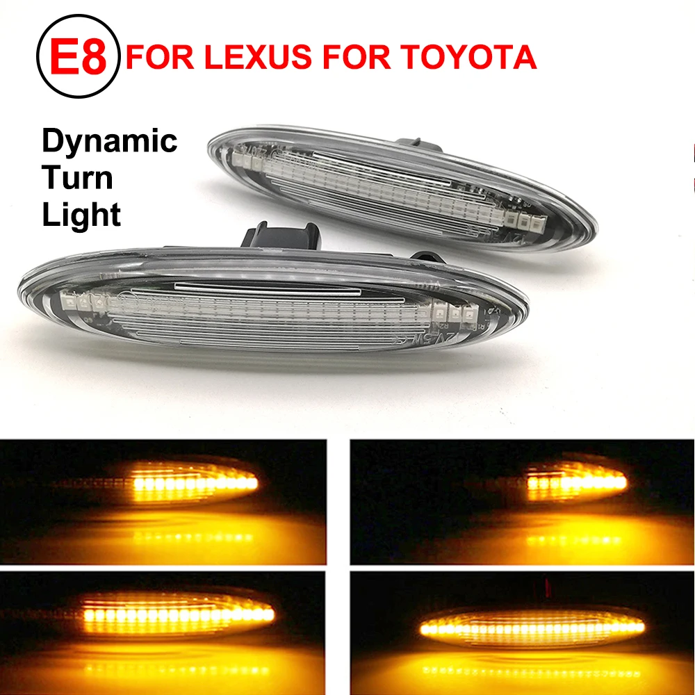 

Светодиодный динамический боковой указатель поворота для Lexus IS250 IS350 SC430 Toyota MARK X REIZ CROWN UZZ40 Highlander