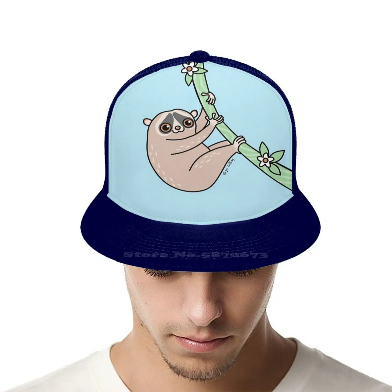 Модная шапка в стиле хип хоп для сладких медленных Лори милые животные из