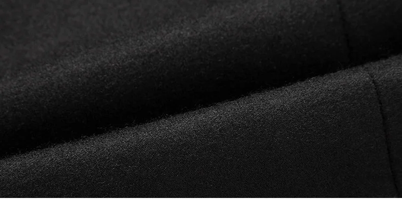 

Winter Men's Woolen Blend Hooded Trench Coat Men Bussiness Casual Fit Slim Windbreaker Jackets Military Uniform Parka