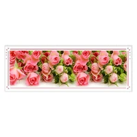 diamond embroidery rose flowers bloom diy diamond painting cross stitch for bedroom full crafts