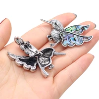 women brooch natural shell hummer shaped brooch pendant for jewelry making diy necklace pendant clothes shirts accessory