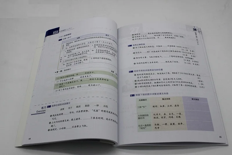 4 книги Стандартный HSK курс иностранцев Пособия по китайскому языку уровня 5