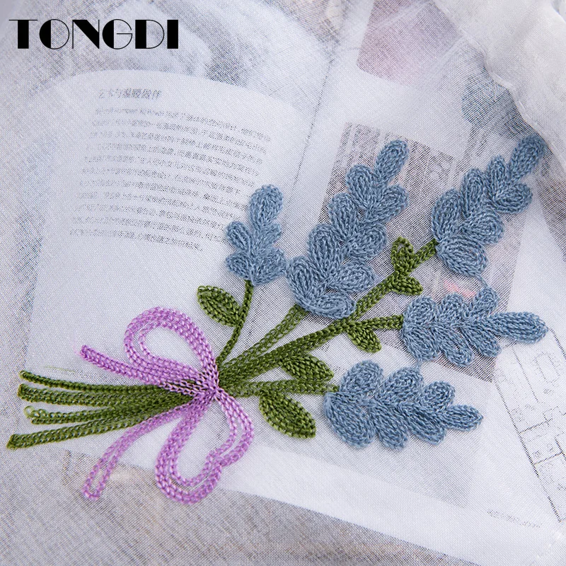 Домашние кухонные шторы TONGDI короткие ярусы Мультяшные Цветочные вышитые белые