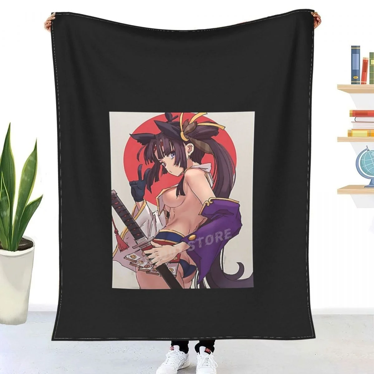 

Anime Girl - Japanese Aesthetic Anime Tee Otaku Gift Throw Blanket Sherpa Blanket Bedding soft Blankets