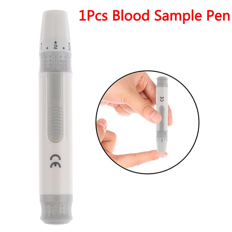 

1pcs Blood Sample Pen Lancet Pen Lancing Device For Diabetics Blood Collect Adjustable Depth Blood Sampling Glucose Test Pen