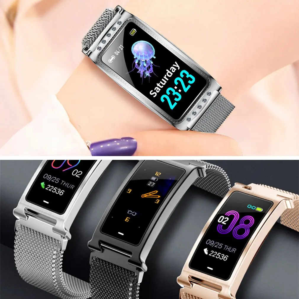 Смарт-часы F8 браслет с сердечком кислородный монитор кровяного давления трекер