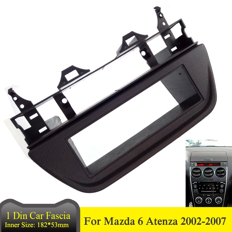 1 DIN автомобильный Радио фасции установленный комплект для Mazda 6 Atenza 2002-2007 один Din