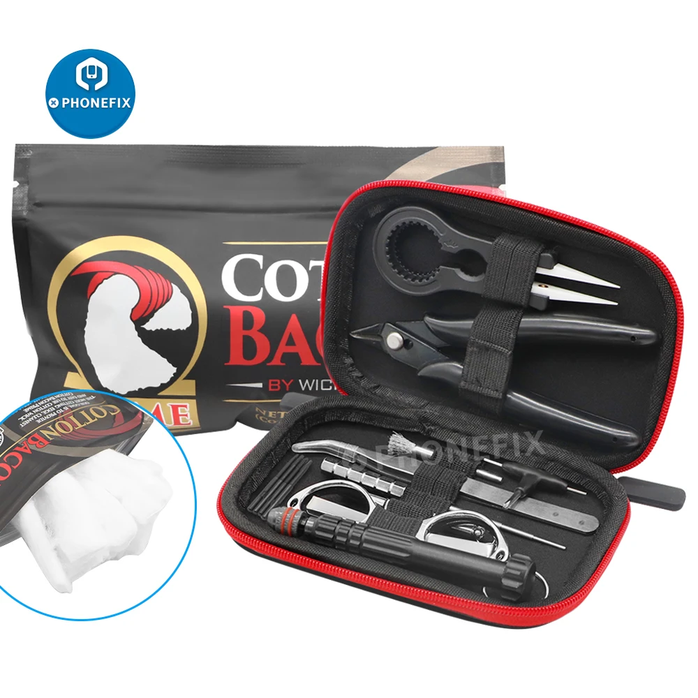 diy vape tool kit Multi-function Disassembly Tool Electronic Cigarette Organic Cotton Wire Coil Jig Winding Tweezers Pliers | Инструменты