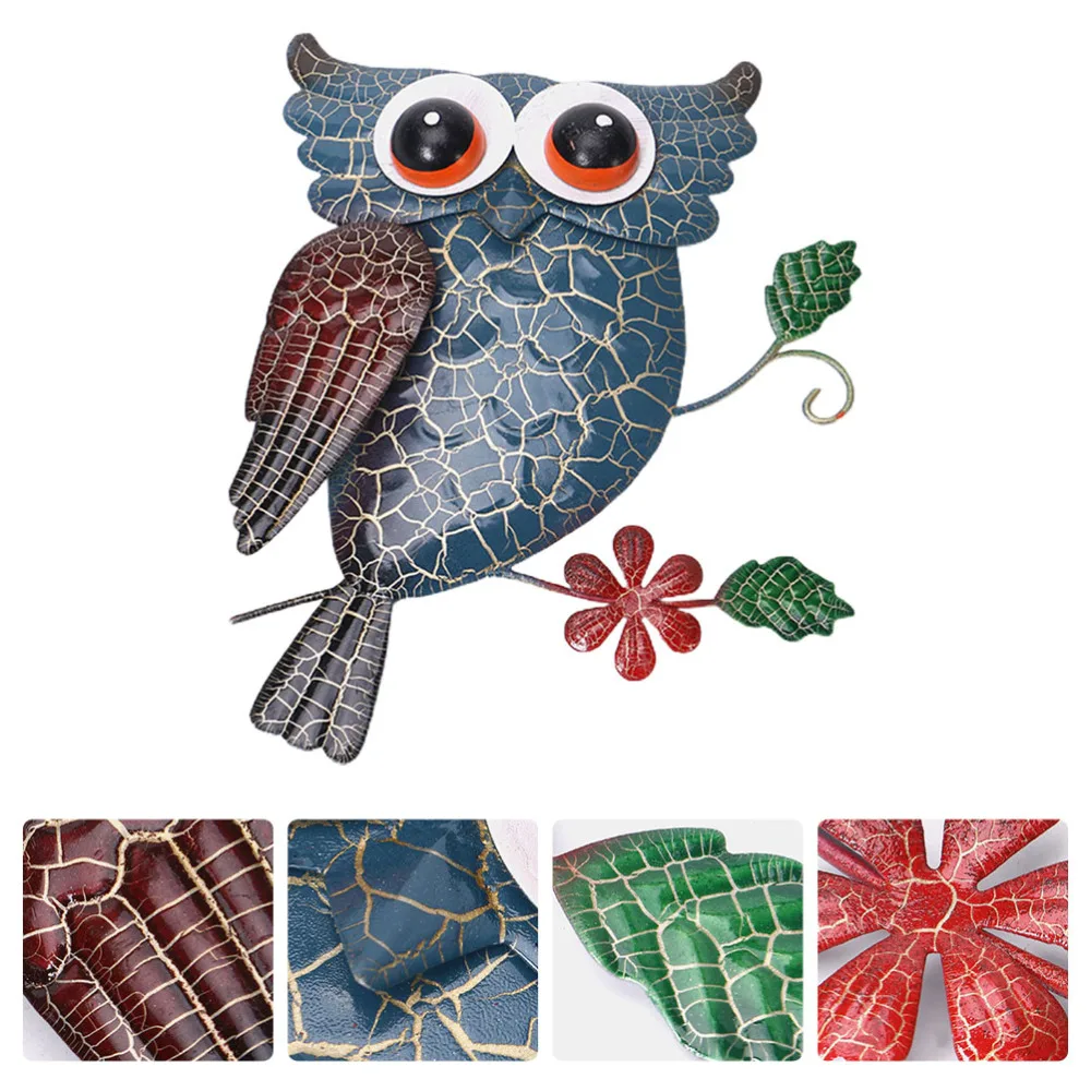 

1Pc Beautiful Iron Owl Decoration Household Wall Pendant Hanging Decoration