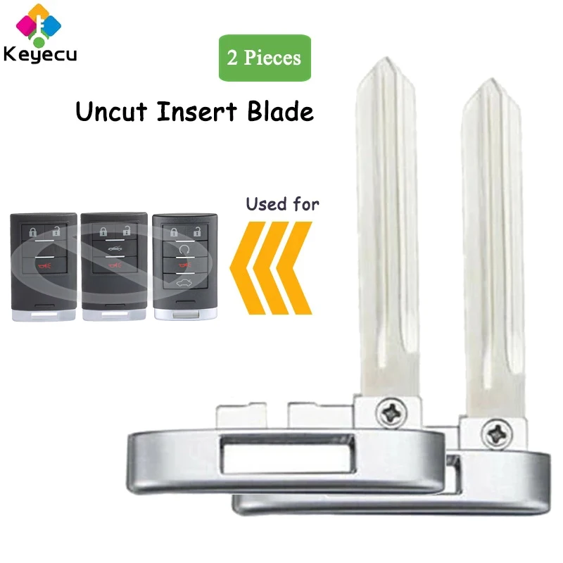 Ключ дистанционного управления KEYECU 2 шт. брелок аварийного ключа для Cadillac XLR CTS STS