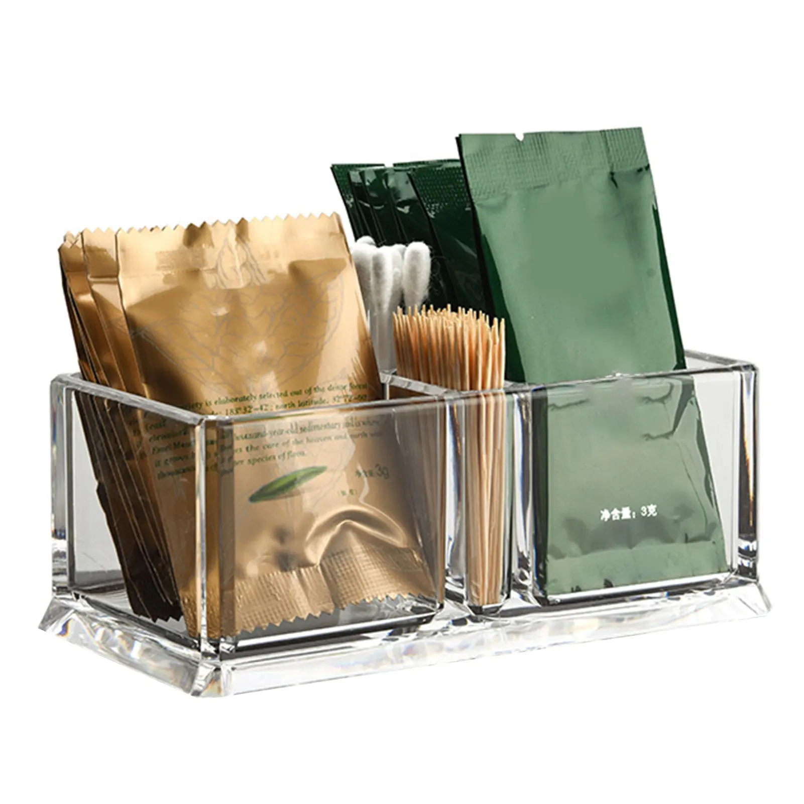 Фото Прозрачный акриловый контейнер для хранения чая кофе сахара | Дом и сад