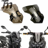 motorcycle motorbike windshield windscreen with mounting bracket screw for yamaha mt09 mt 09 fz09 fz 09 mt fz 09 2017 2018 2019