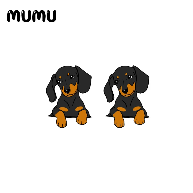 2021 новые серьги-гвоздики в виде таксы эпоксидные украшения Смола милые акриловые