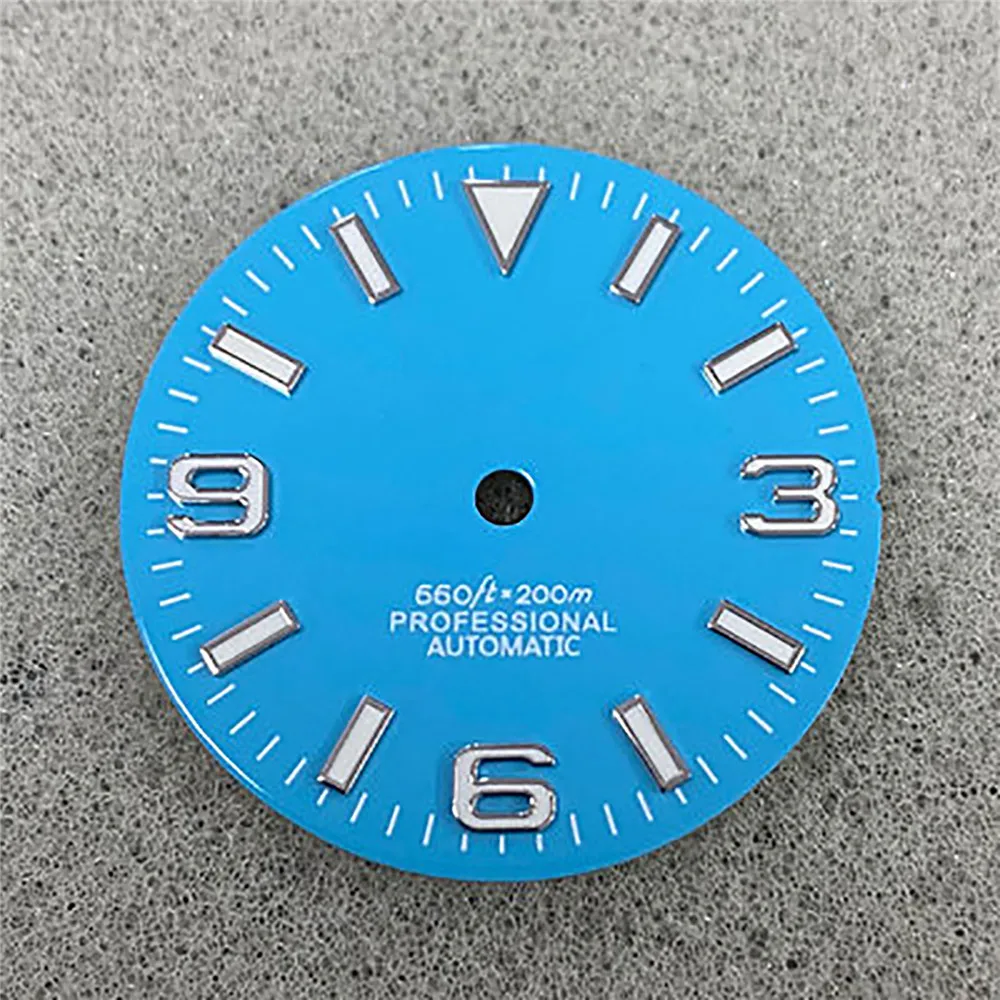 Циферблат часов Модифицированная поверхность для дайвинга зеленый светящийся