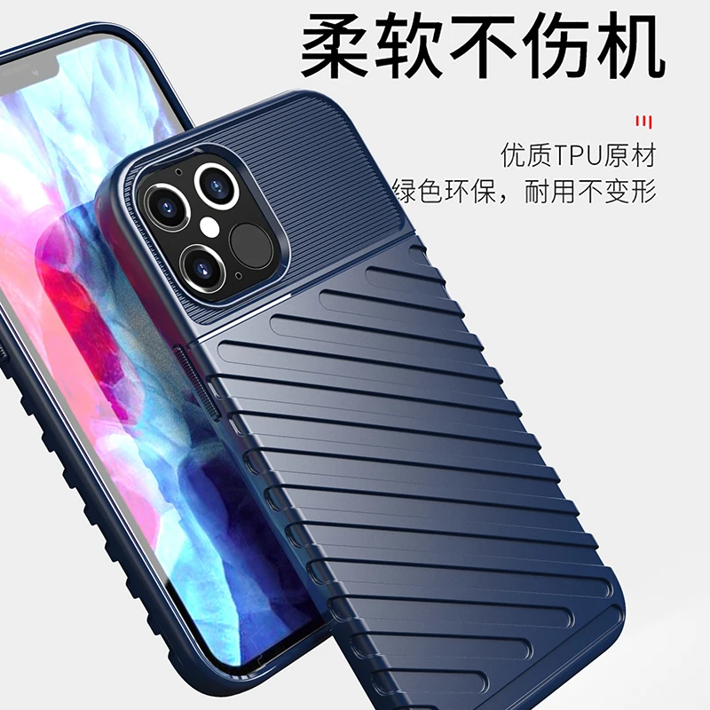 For iPhone 12 Mini Case Cover Soft Silicone Shockproof Bumper Armor Back Cover iPhone 11 12 Pro Max Phone Case on iPhone 12 Pro
