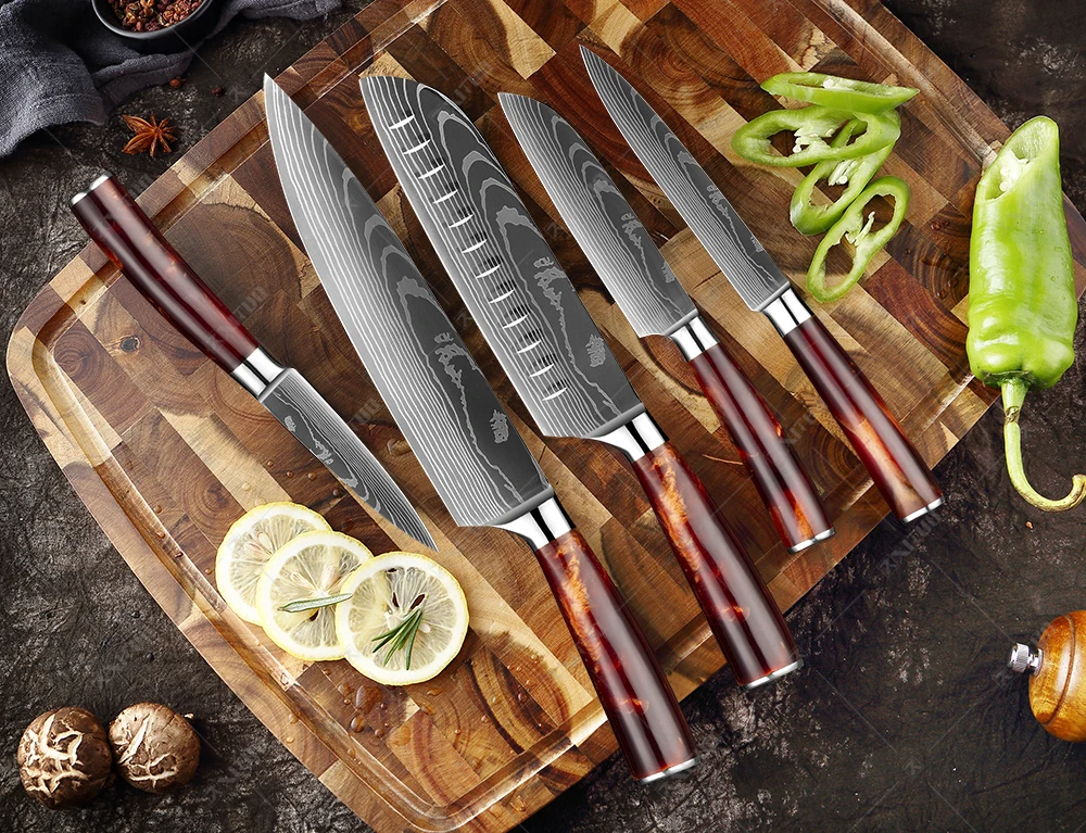 Набор кухонных ножей XITUO 1-4 шт./набор острые бритвенные приборы для нарезки овощей