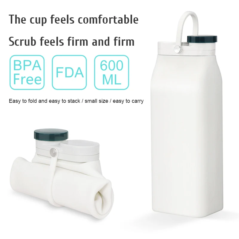 600 мл складная дорожная бутылка для воды портативный складной Спорт на открытом