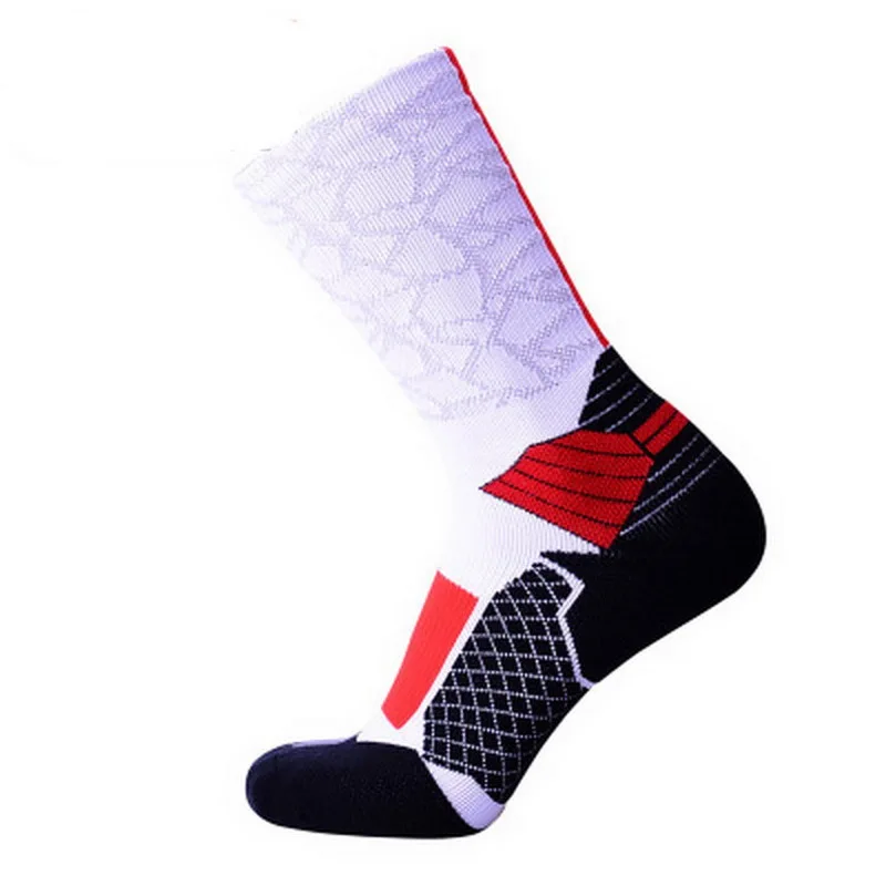 1Pair Professional Badminton Tennis Basketball Socks For Men Non-slip Ankle Protective Anti-sprain Sports |