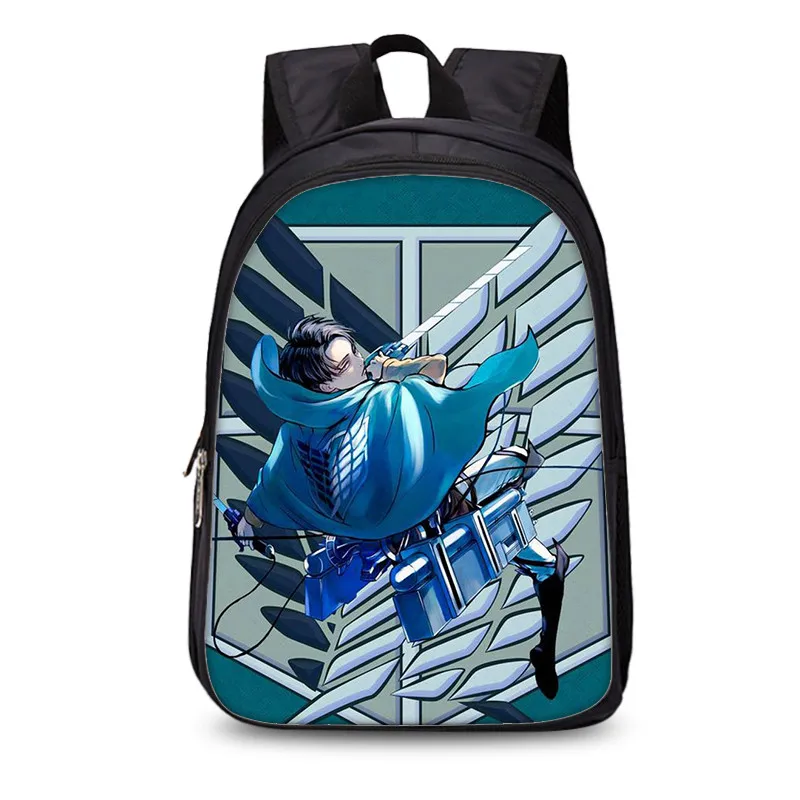 Рюкзак с аниме атака на Титанов для молодых мужчин и женщин повседневный рюкзак