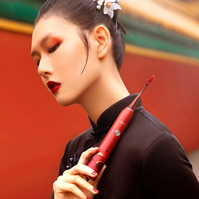 

Artwork Electric Toothbrush Apiyoo PC Sonic China Forbidden City Ultrasonic Noble luxury Collection Adult Waterproof Brush Gift