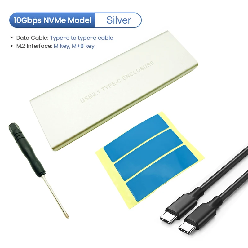 H1111Z M2 SSD чехол NVME корпус M.2 для usb type C 3,1 SSD адаптер для NVME PCIE NGFF SATA M/B Ключ SSD диск коробка M.2 SSD чехол