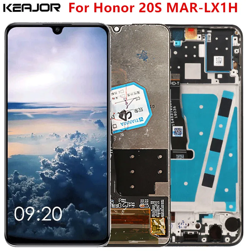 Для Huawei Honor 20 S ЖК экран протестированный AAA дисплей + сенсорный с рамкой Замена для