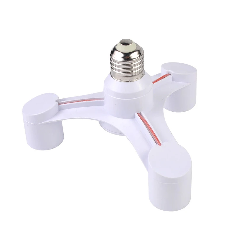 

1 to 3 5 Lamp Holder Converters E27 Base Socket Splitter LED Light Lamp Bulb Adapter Holders B1