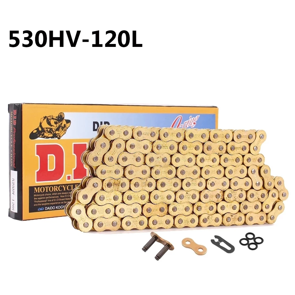 

Комплекты масляных цепей для мотоциклов для 428 520 525 530 DID цепей 92 120 130 136 звеньев Cafe Racer Мотокросс Мини-мото аксессуары