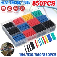850pcsbox 21 5 color 12 size polyolefin shrinking assorted heat shrink tube electric wire cable insulated sleeving tubing set