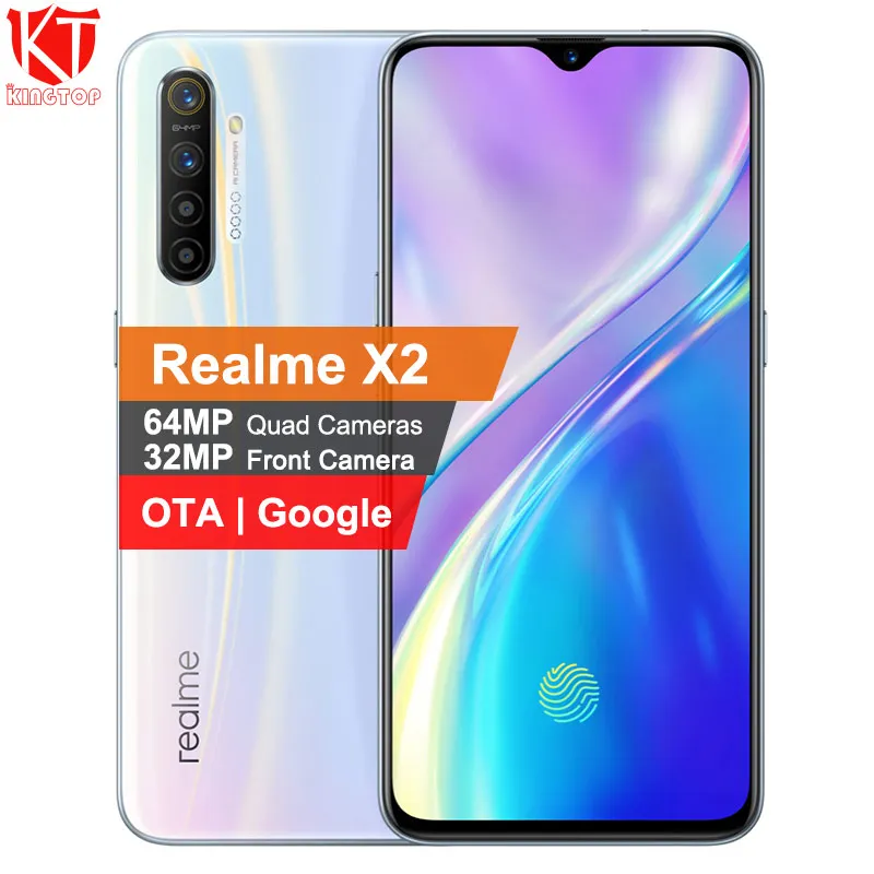 Оригинальный мобильный телефон realme X2 6 5 &quotSnapdragon 730G NFC 64MP Quad camera 50W Super VOOC Быстрая