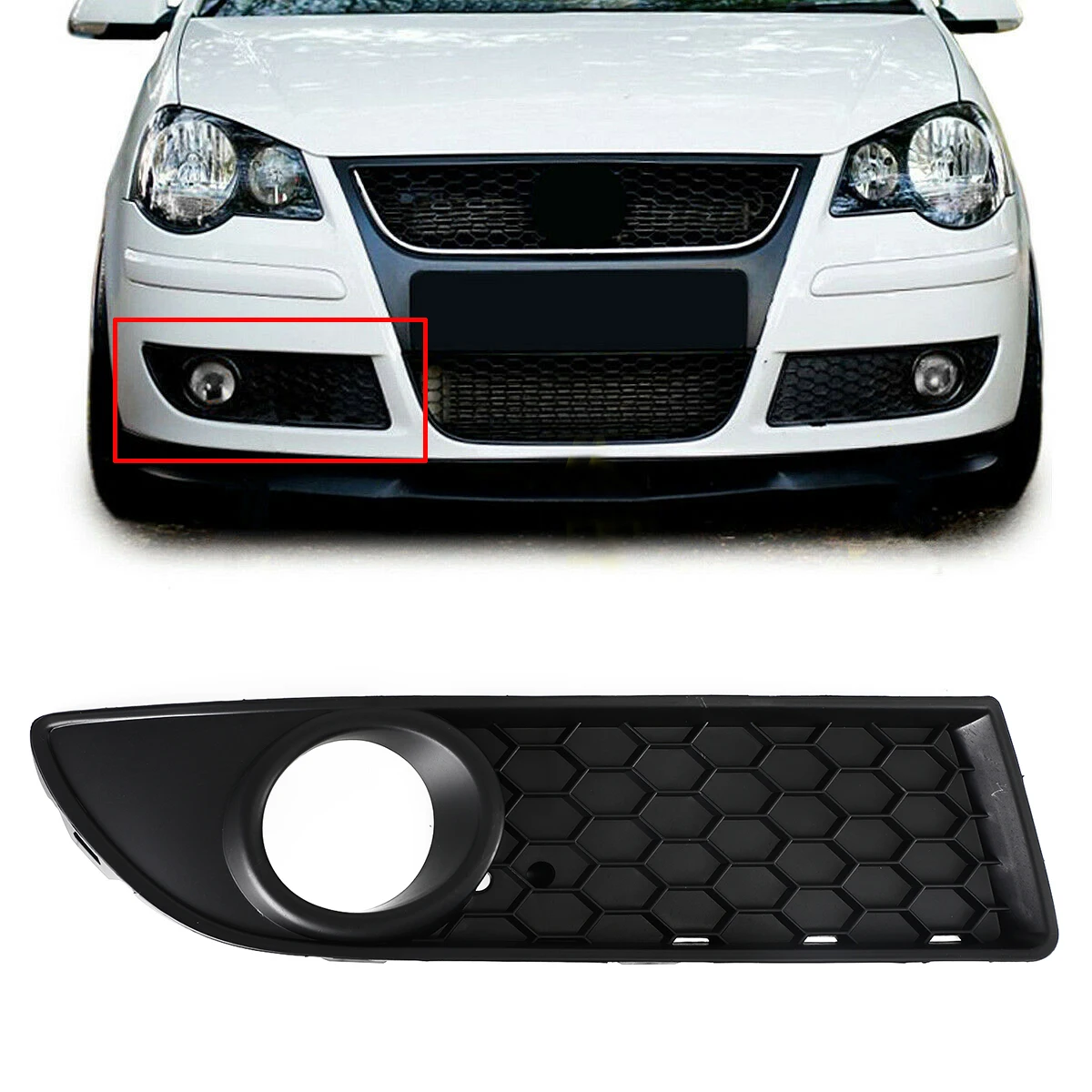Areyourshop новый сотовый стиль Передняя Нижняя решетка правая сторона для Polo 9N3 2005 2006