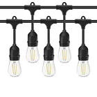 СВЕТОДИОДНАЯ Гирлянда S14 коммерческого класса, уличная Рождественская лампа в стиле ретро, празднисветильник украшение для внутреннего дворика, светодиодный м 15 м