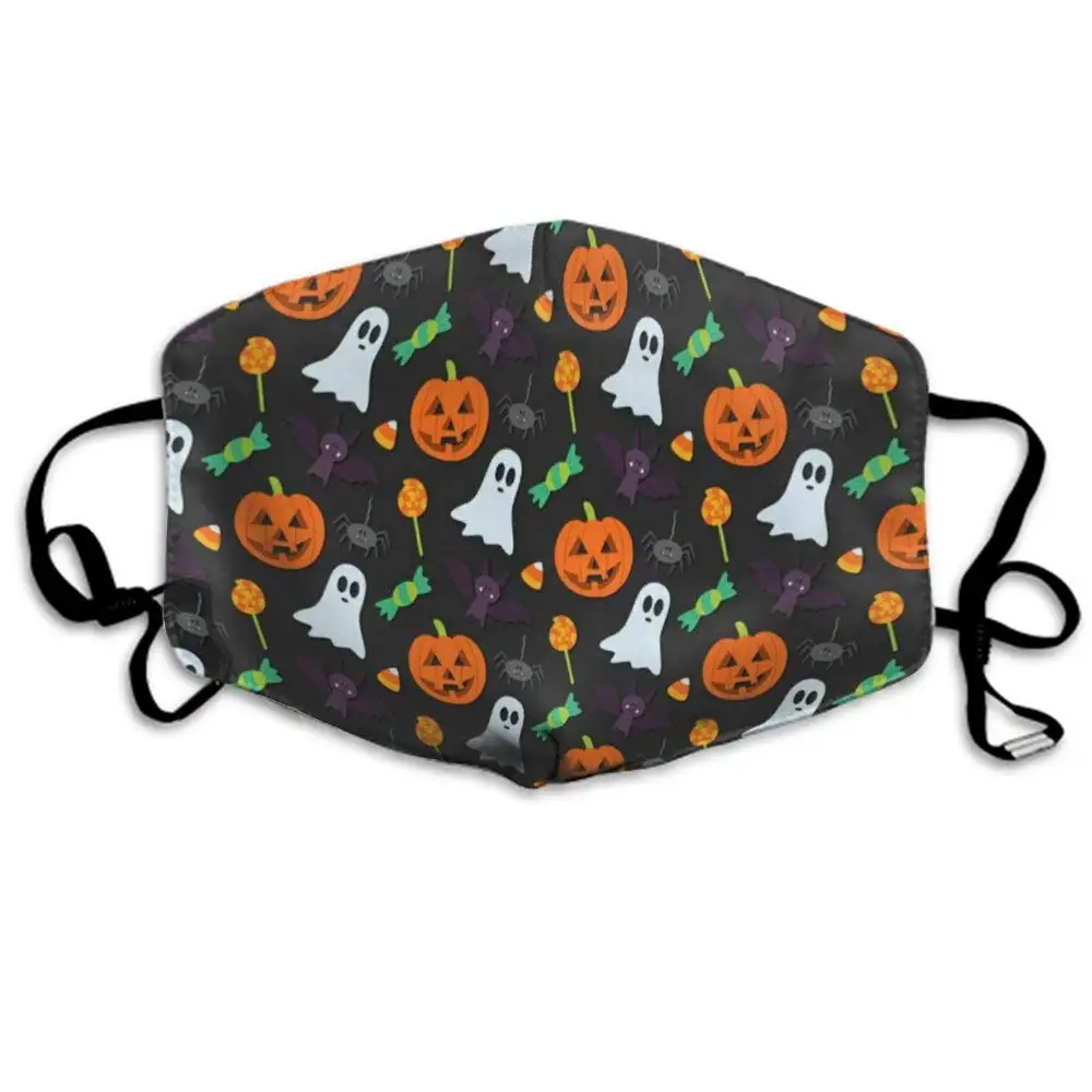 

Маска на половину лица NEWKOW для мужчин и женщин, пылезащитная кавайная многоразовая маска с леопардовым принтом