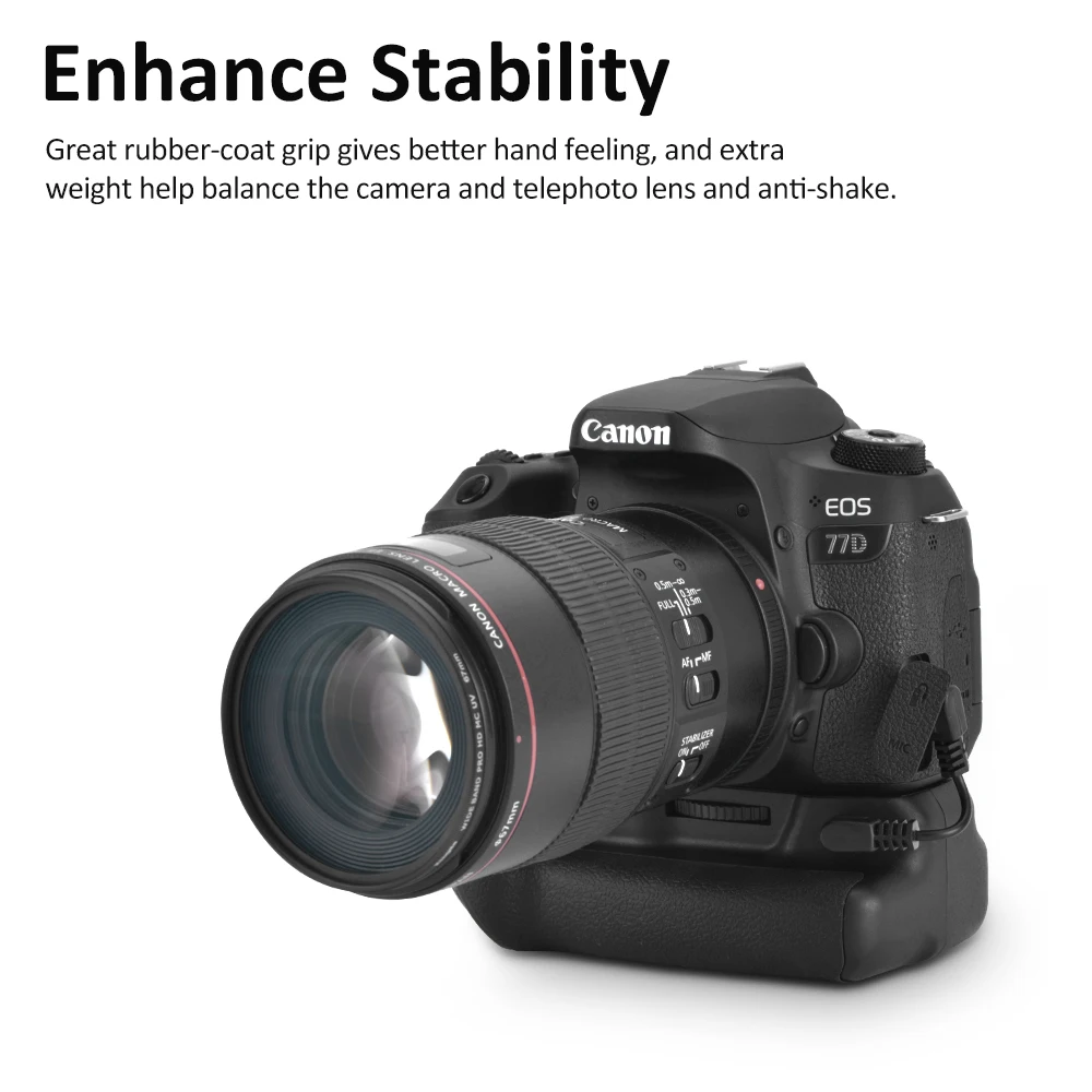 KingMa для EOS 800D профессиональный вертикальный батарейный отсек держатель камер Canon