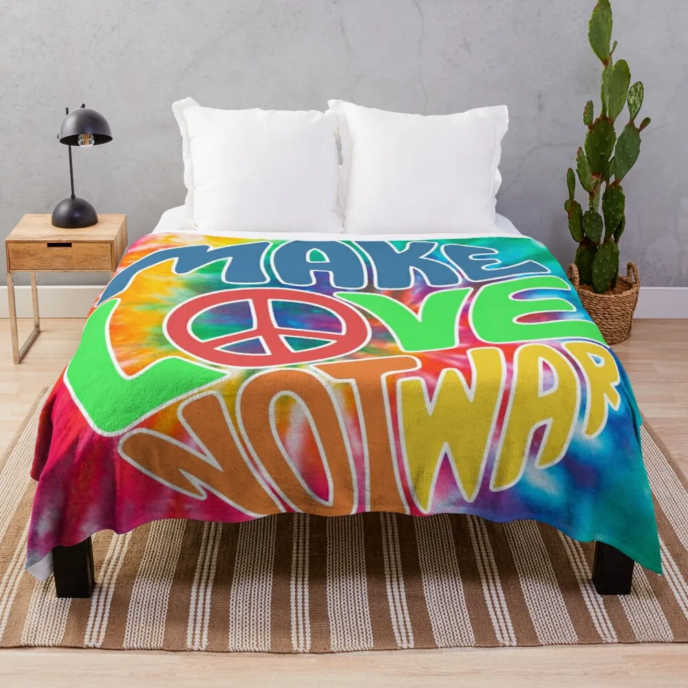 

Одеяло «Make Love Not War», мягкое покрывало с принтом s, накидка на дом/диван/постельное белье, портативное дорожное покрывало для взрослых