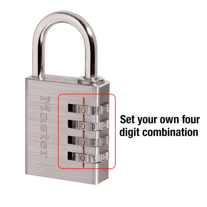 Замок Master Lock 643D комбинированный навесной замок с защитой от кражи 4-значный