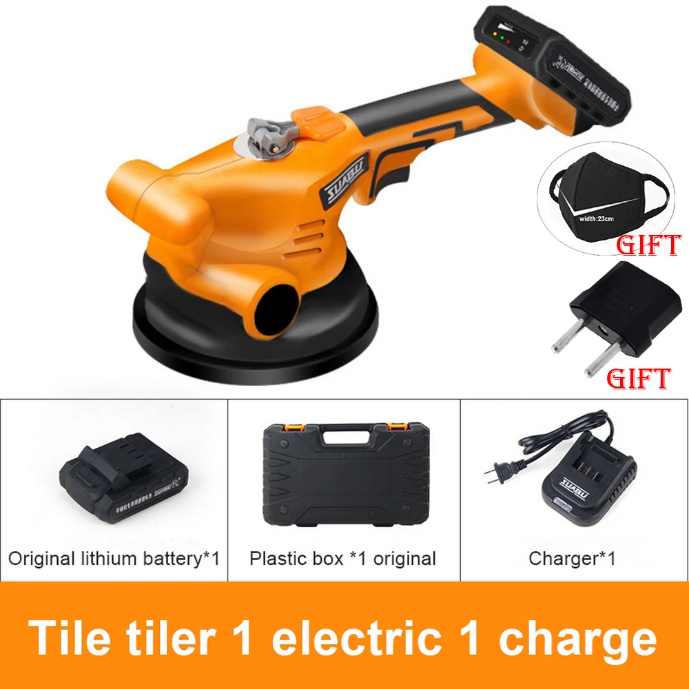 Tile Vibrator Leveling Machine Bricklayer 16.8V Ceramic Tile Suction Cup 13000mAh Lithium Wireless Tile Floor Laying Tool