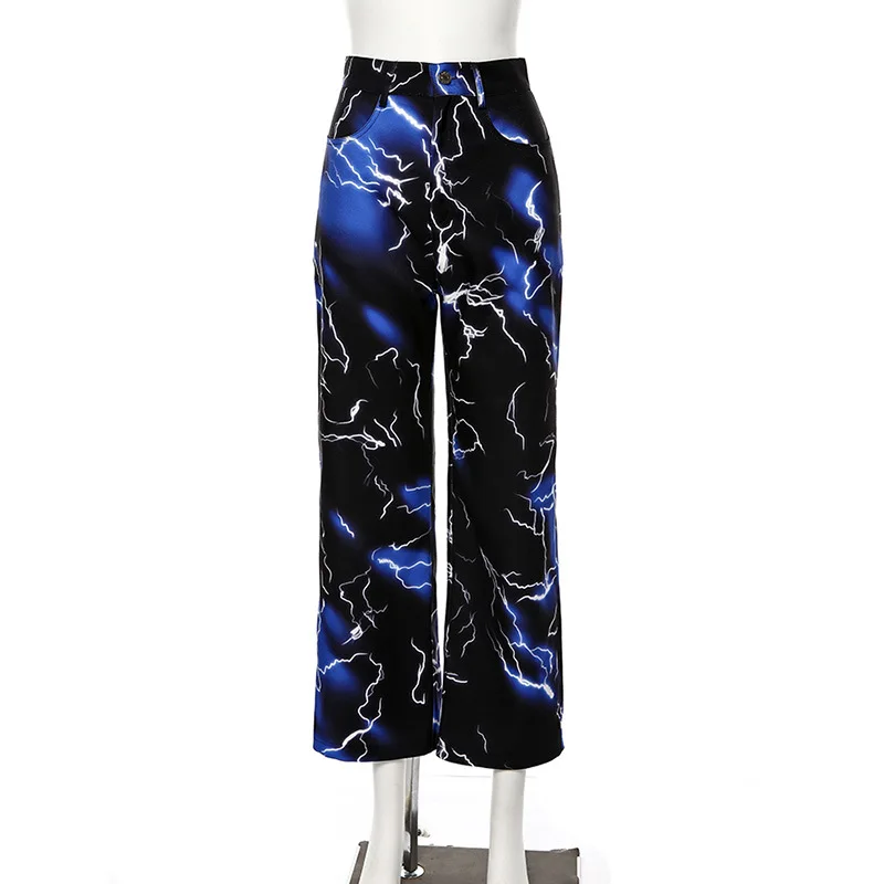 

Print Casual Pants Women Fashion Streetwear Harem Pants High Waist Joggers Wide Leg Sweatpant Lady Long Trousers2020