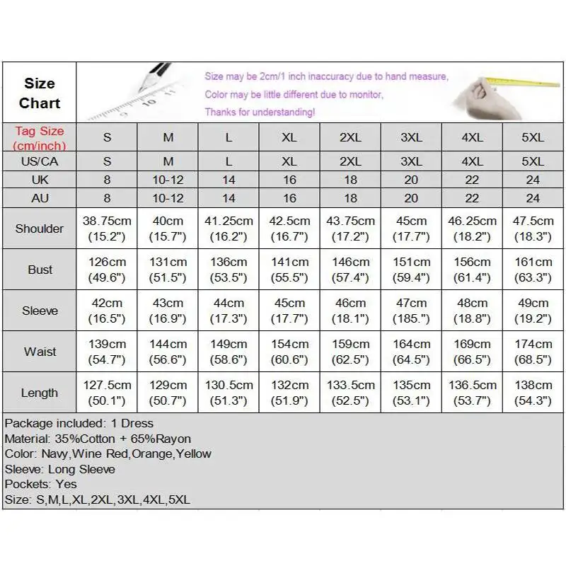 

Long Maxi Dress 2021 VONDA Vintage Pathwork Dress Long Sleeve V Neck Spring Autumn Vestido Plus Size Robe Femme Holiday Sundress