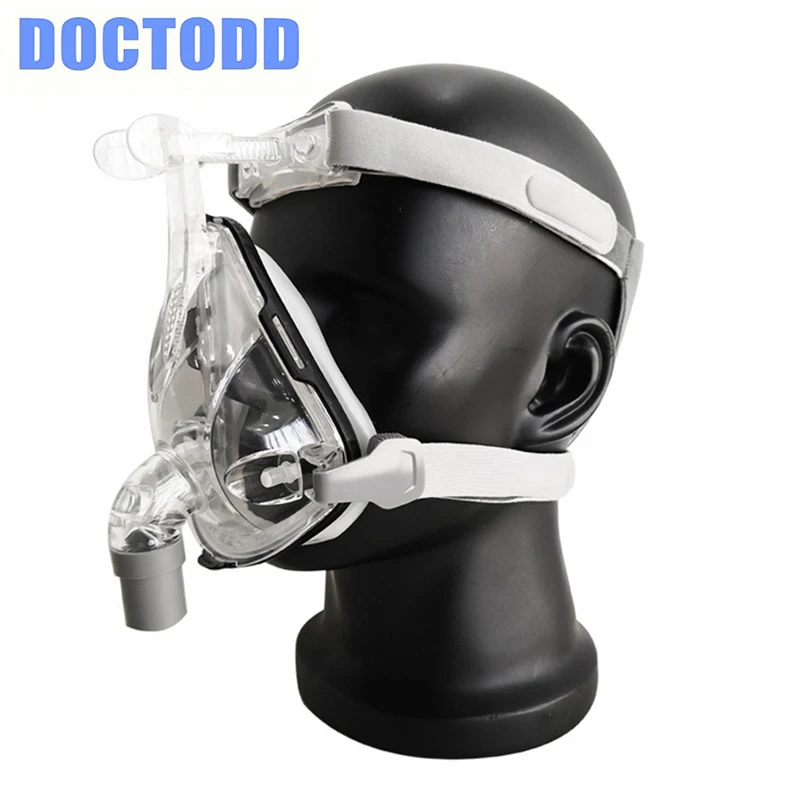 DOCTODDD BMC полная маска для лица защиты от храпа CPAP BiPAP силиконовый гель материал