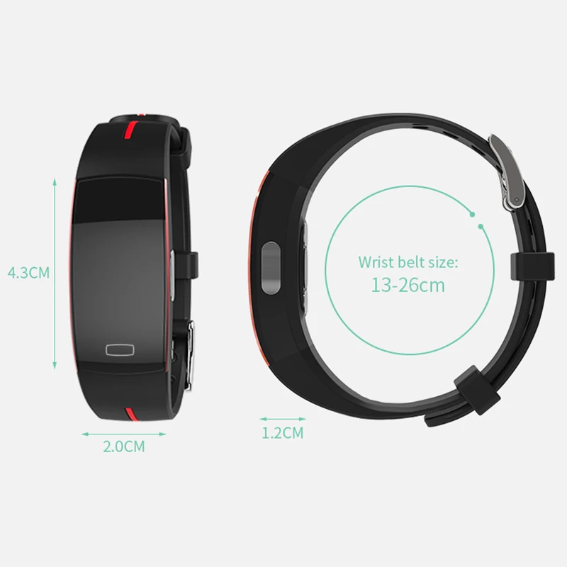 Смарт браслет P3 для измерения кровяного давления фитнес трекер пульсометр PPG ЭКГ