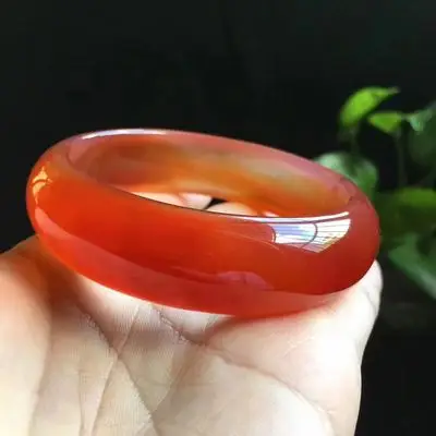 

Zheru jewelry natural agate and chalcedony red 54-64mm bracelet elegant princess jewelry for mother and girlfriend