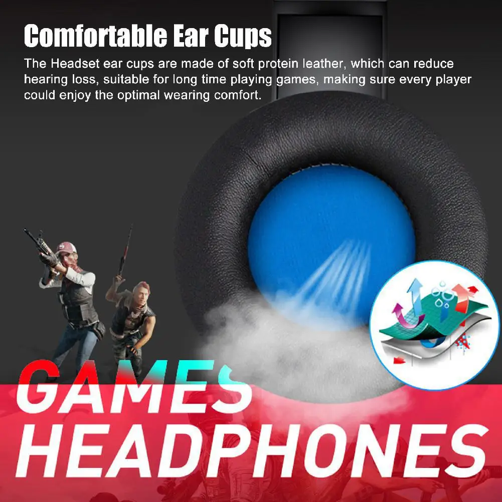 Игровая гарнитура RGB стереонаушники с объемным звучанием проводной микрофон 3 5