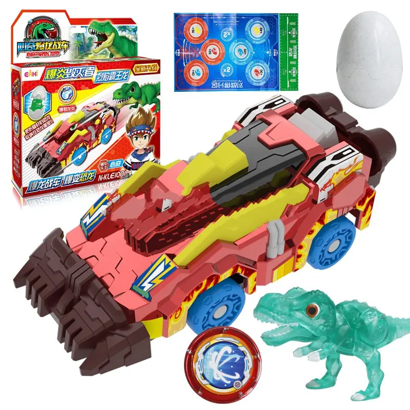 EAki Взрывная колесница Новинка тираннозавр деформация динозавр мальчик игрушка
