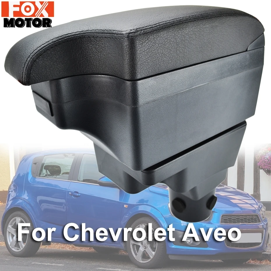 Для Chevrolet Sonic Aveo 2012 2018 Новый подлокотник 2014 Автомобильный Стайлинг Черный