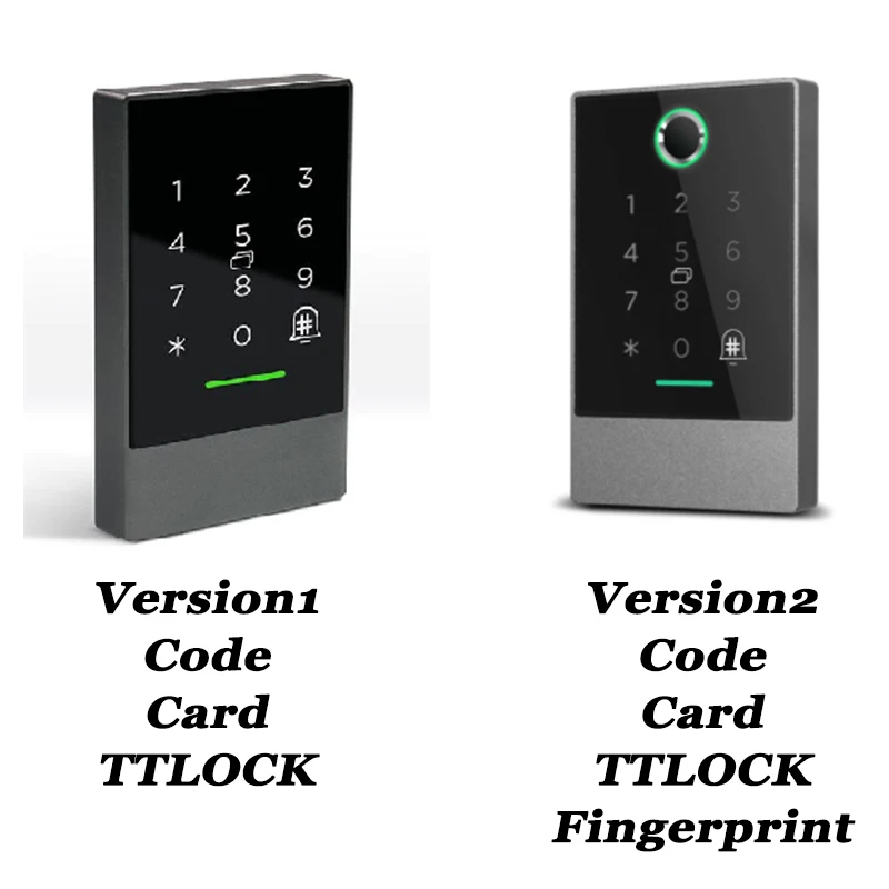 Waterproof  TTLOCK Bluetooth Access Control Machine Or Wifi Gateway Smart Fingerprint Keypad NO NC COM For Electric Gate Lock