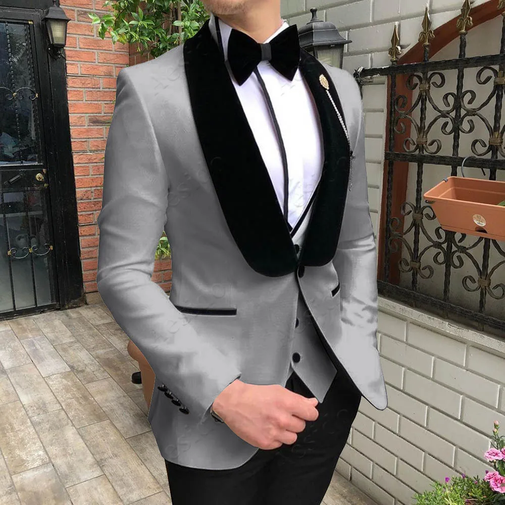 Tuxedo Suit Mens Suit Tuxedo Slim Fit Tuxedos 3 Pieces Party Blazer Prom Groom Suit Jacket Blazer & Pants & Vest for Wedding